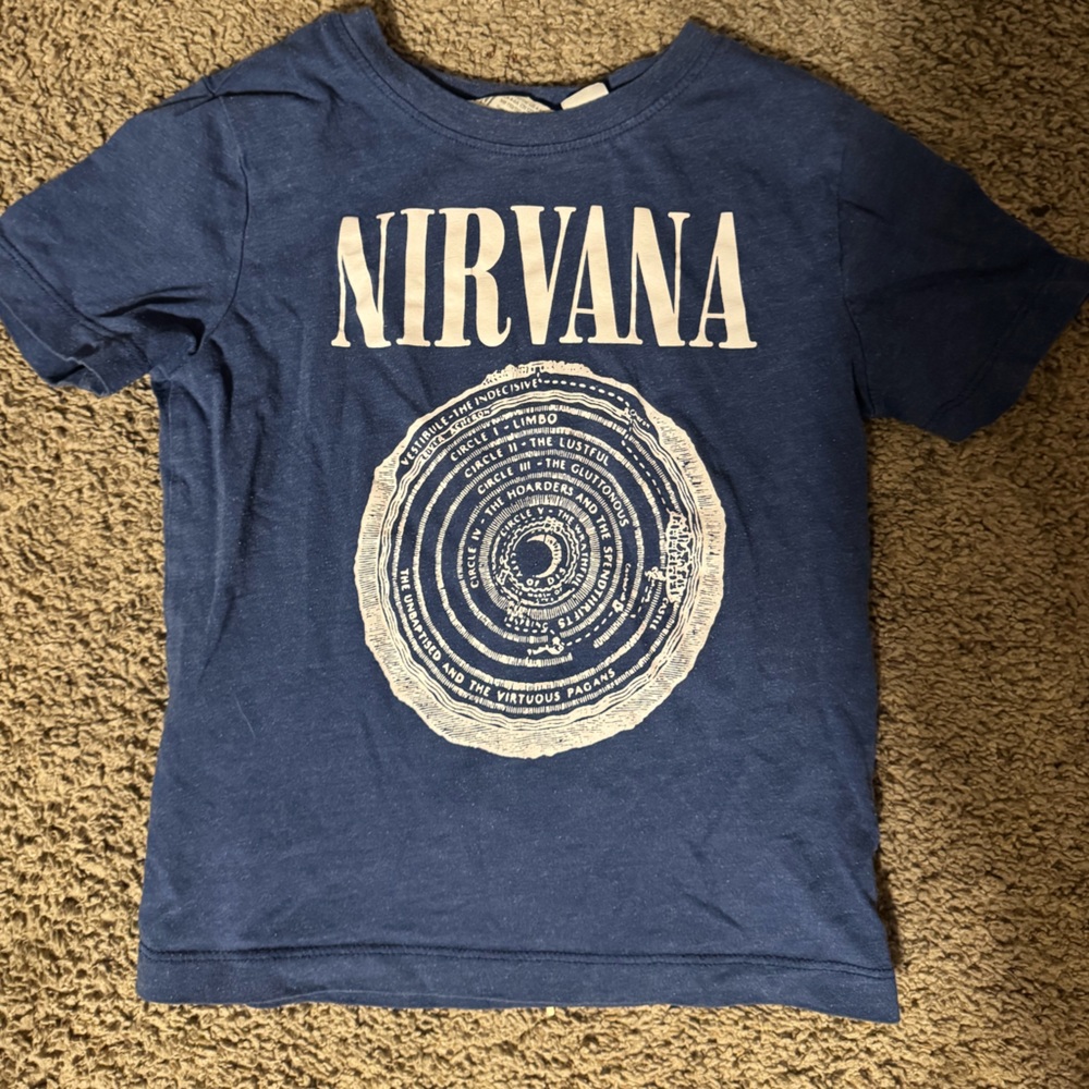 H&M Blue Nirvana Kids Tee